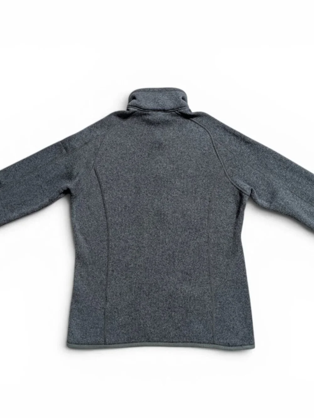 Patagonia Better Sweater 1/4 Zip Pullover Women's M Green Gray — EUC - Picture 6 of 9